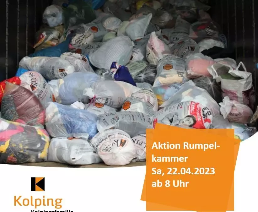 Aktion Rumpelkammer: Kleidersäcke werden am 22.04.2023 eingesammelt