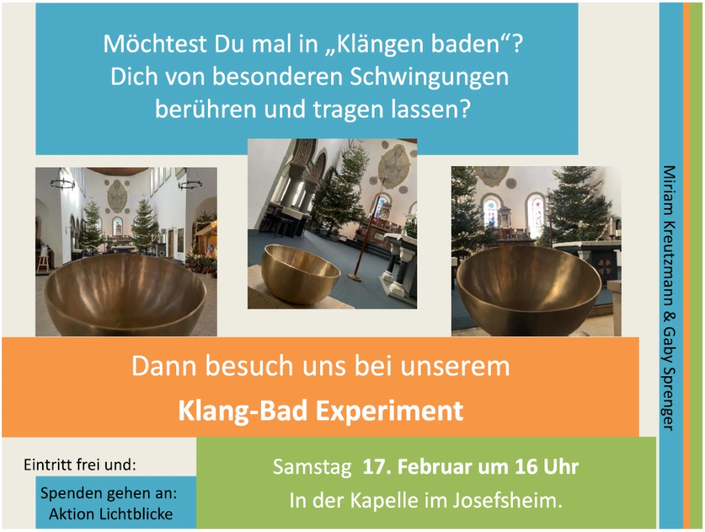 Das Klang-Bad-Experiment in der Kirche des Josefsheims Bigge.