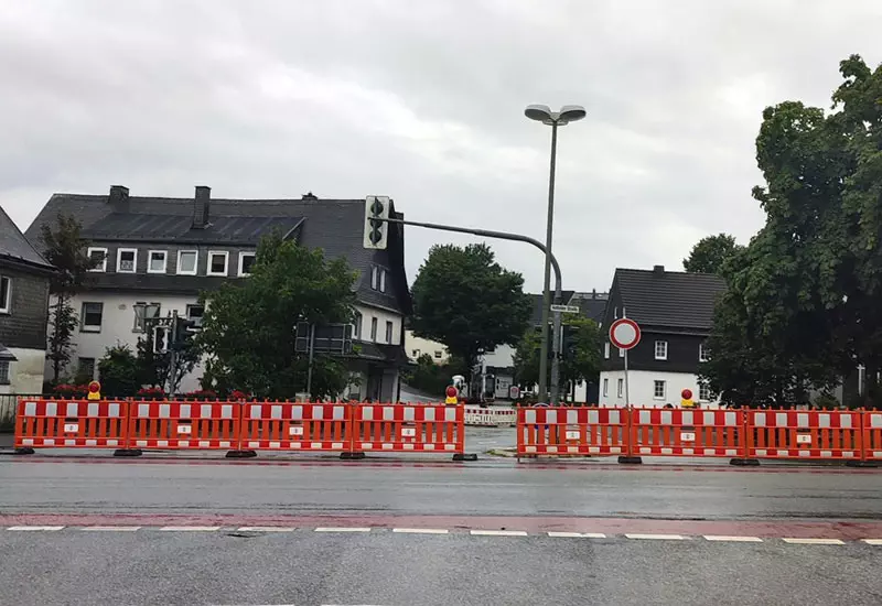 Sperrung: Ausbau der Hüttenstraße in Altenbüren wird fortgesetzt