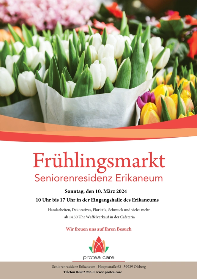 Frühlingsmarkt im Erikaneum am 10. März 2024