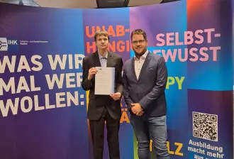 Von der IHK-Bestenehrung auf ins Berufsleben – Fachpraktiker Markus Meier vom BBW Bigge wurde in Aachen ausgezeichnet